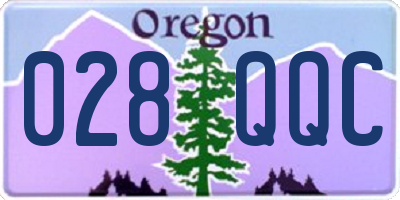 OR license plate 028QQC