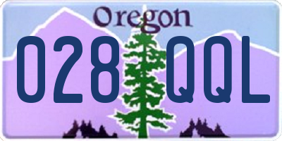 OR license plate 028QQL