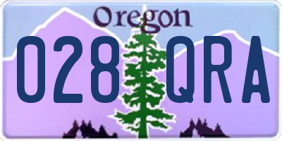 OR license plate 028QRA