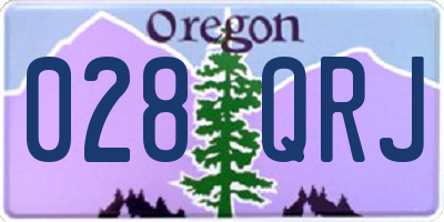 OR license plate 028QRJ