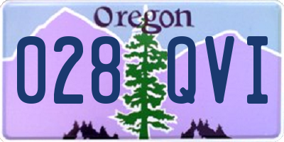 OR license plate 028QVI