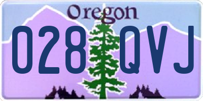 OR license plate 028QVJ