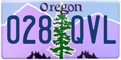 OR license plate 028QVL