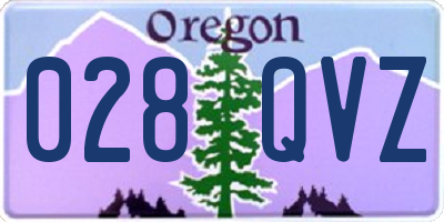 OR license plate 028QVZ