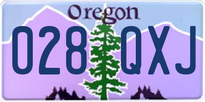 OR license plate 028QXJ
