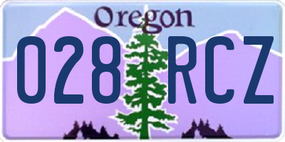 OR license plate 028RCZ