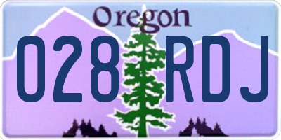 OR license plate 028RDJ