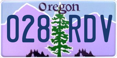 OR license plate 028RDV