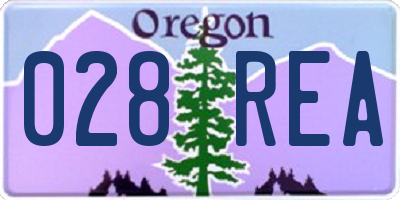 OR license plate 028REA
