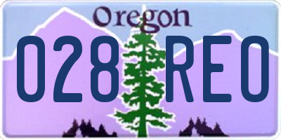 OR license plate 028REO