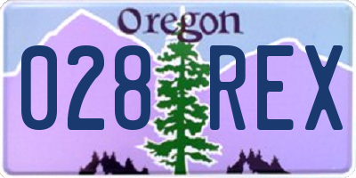 OR license plate 028REX