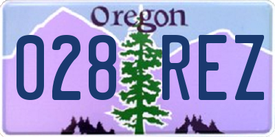 OR license plate 028REZ