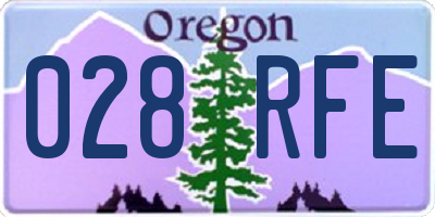 OR license plate 028RFE