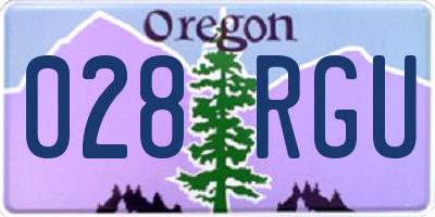 OR license plate 028RGU