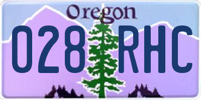OR license plate 028RHC