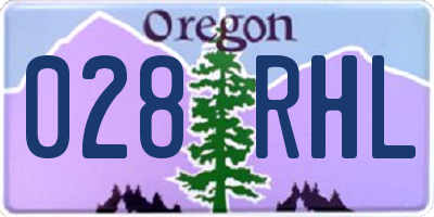 OR license plate 028RHL