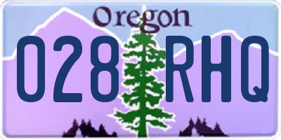 OR license plate 028RHQ