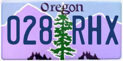 OR license plate 028RHX