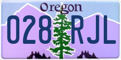 OR license plate 028RJL