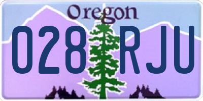 OR license plate 028RJU