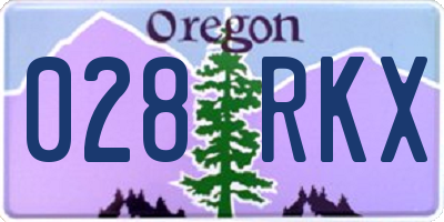 OR license plate 028RKX
