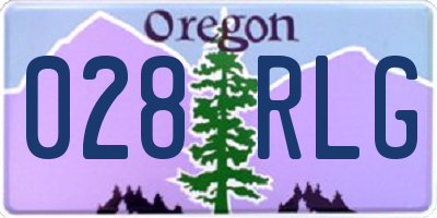 OR license plate 028RLG