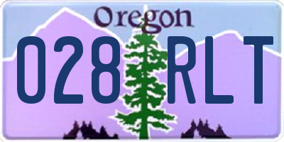 OR license plate 028RLT