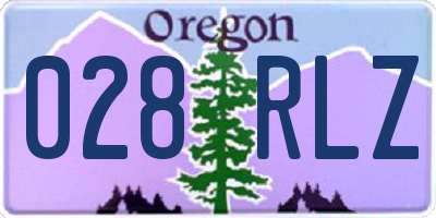 OR license plate 028RLZ