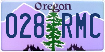 OR license plate 028RMC