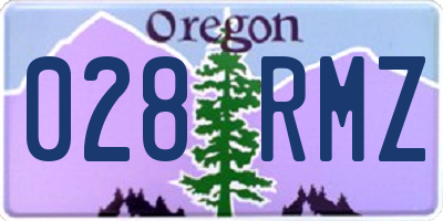 OR license plate 028RMZ