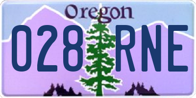OR license plate 028RNE