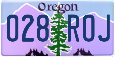 OR license plate 028ROJ