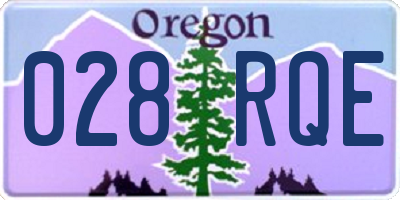 OR license plate 028RQE