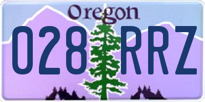 OR license plate 028RRZ