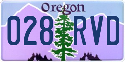 OR license plate 028RVD