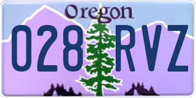 OR license plate 028RVZ