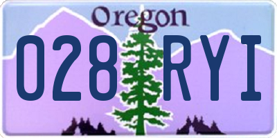 OR license plate 028RYI