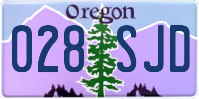 OR license plate 028SJD