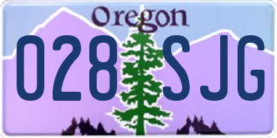 OR license plate 028SJG
