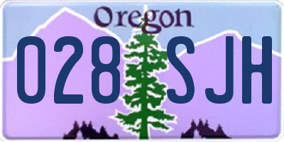 OR license plate 028SJH