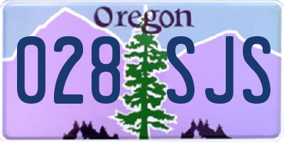 OR license plate 028SJS