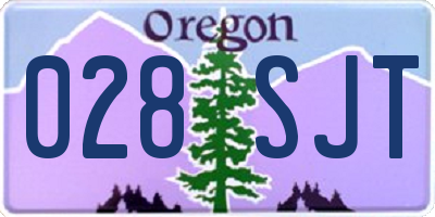 OR license plate 028SJT