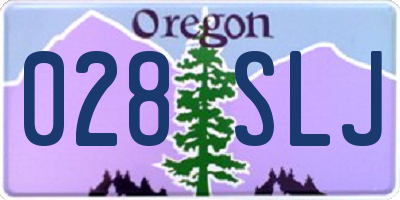 OR license plate 028SLJ
