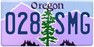 OR license plate 028SMG