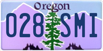 OR license plate 028SMI