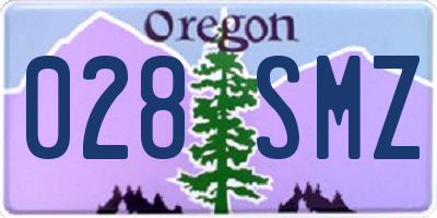 OR license plate 028SMZ