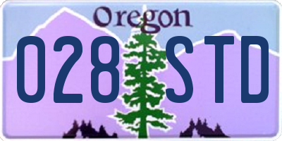OR license plate 028STD