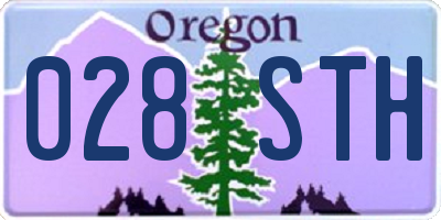 OR license plate 028STH