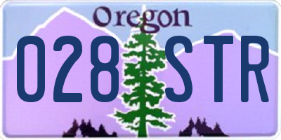 OR license plate 028STR