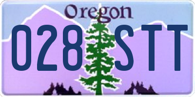 OR license plate 028STT